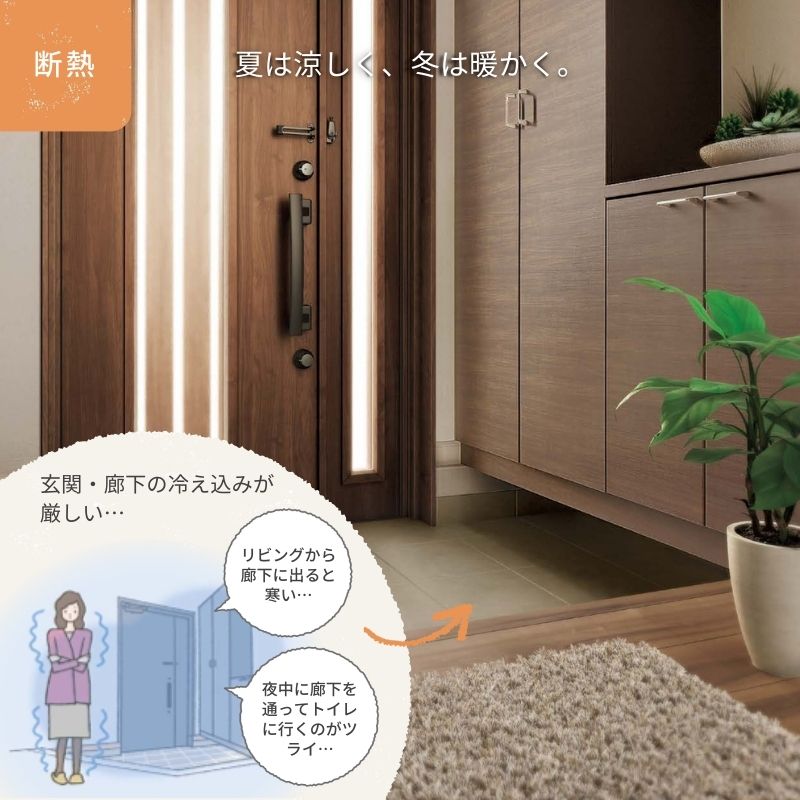 【工事パック】 リフォーム用玄関ドア リシェント3 親子ドア ランマなし M77型 断熱仕様 k4仕様 W928〜1480×H1839〜2043mm リクシル/LIXIL 工事保証付
