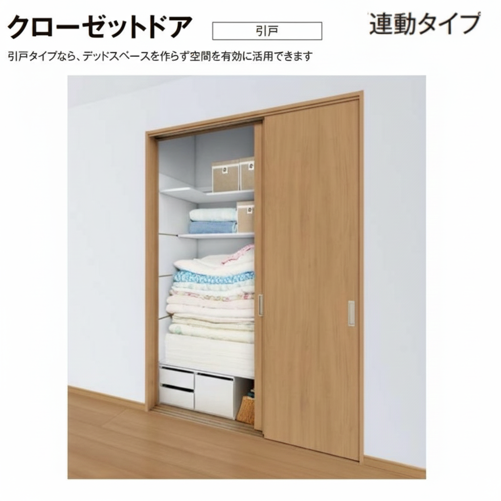 ラシッサ LIXIL クローゼット扉 ドア ラシッサS 引き戸 連動タイプ LAA