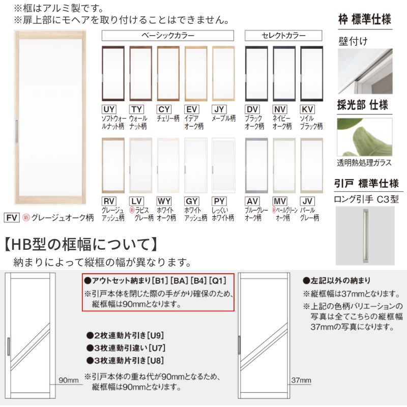 Panasonic（パナソニック） 室内引戸 アウトセット納まり 特注 2枚両