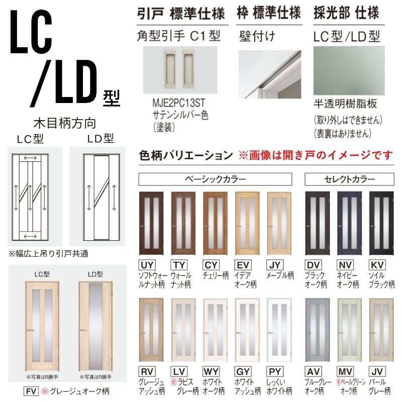 Panasonic（パナソニック） 室内引戸 アウトセット納まり 特注 2枚両