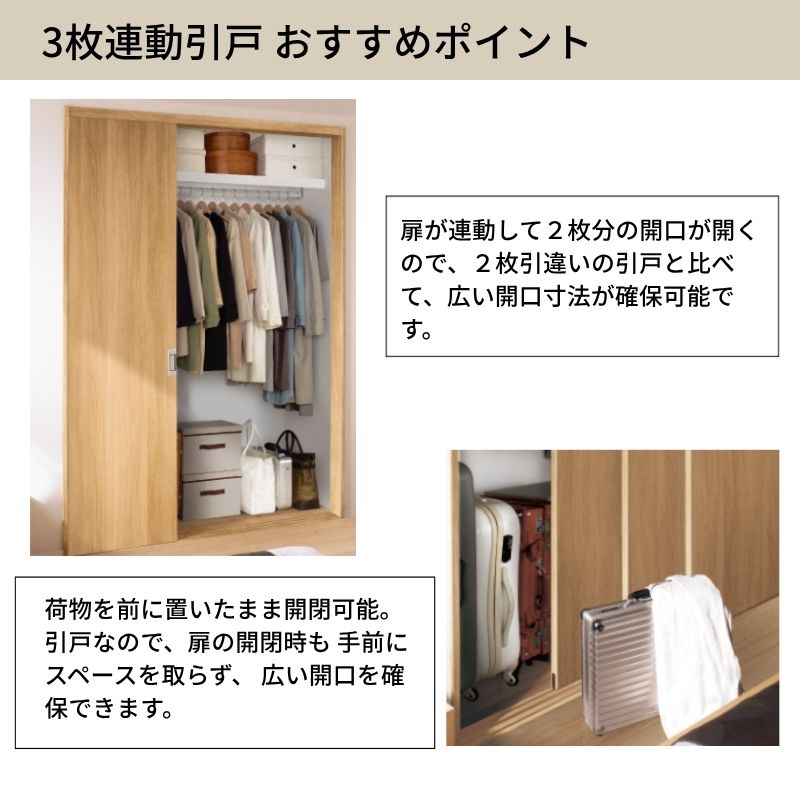 Panasonic（パナソニック） ベリティス クローゼットドア 3枚連動