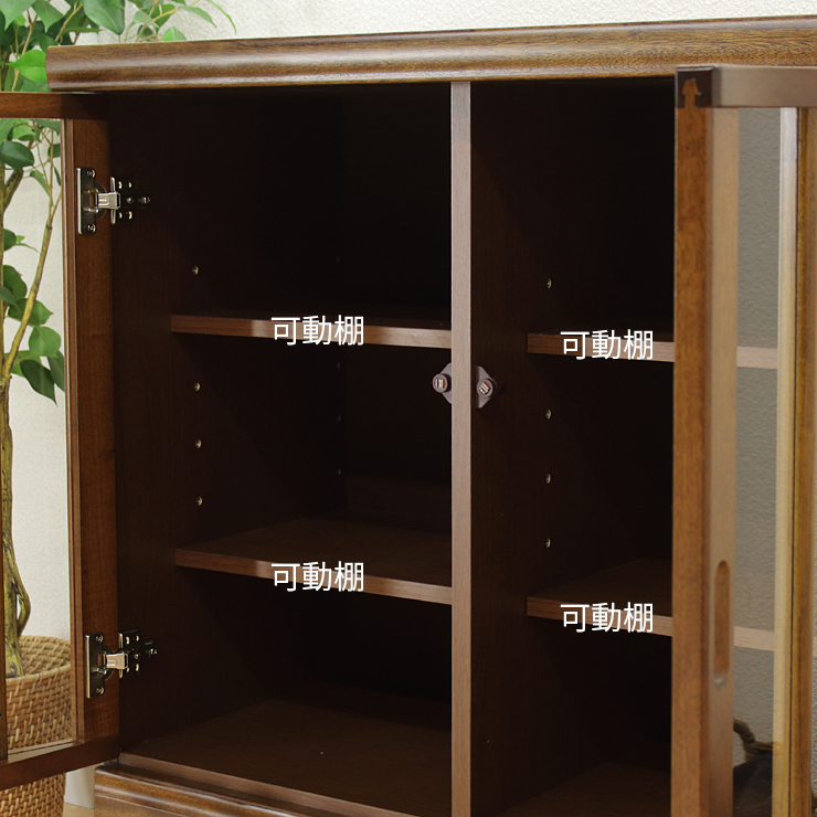 キャビネット サイドボード 収納棚 完成品 幅87cm リビング収納 木製