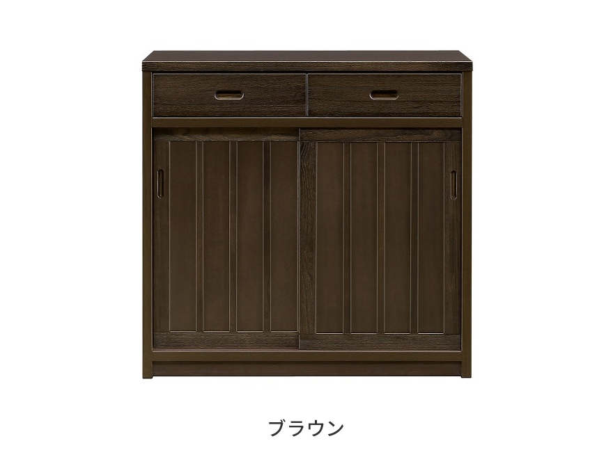 逆輸入 キッチンカウンター 食器棚 幅90cm 完成品 レンジ台 ロータイプ 食器棚・キッチンカウンター