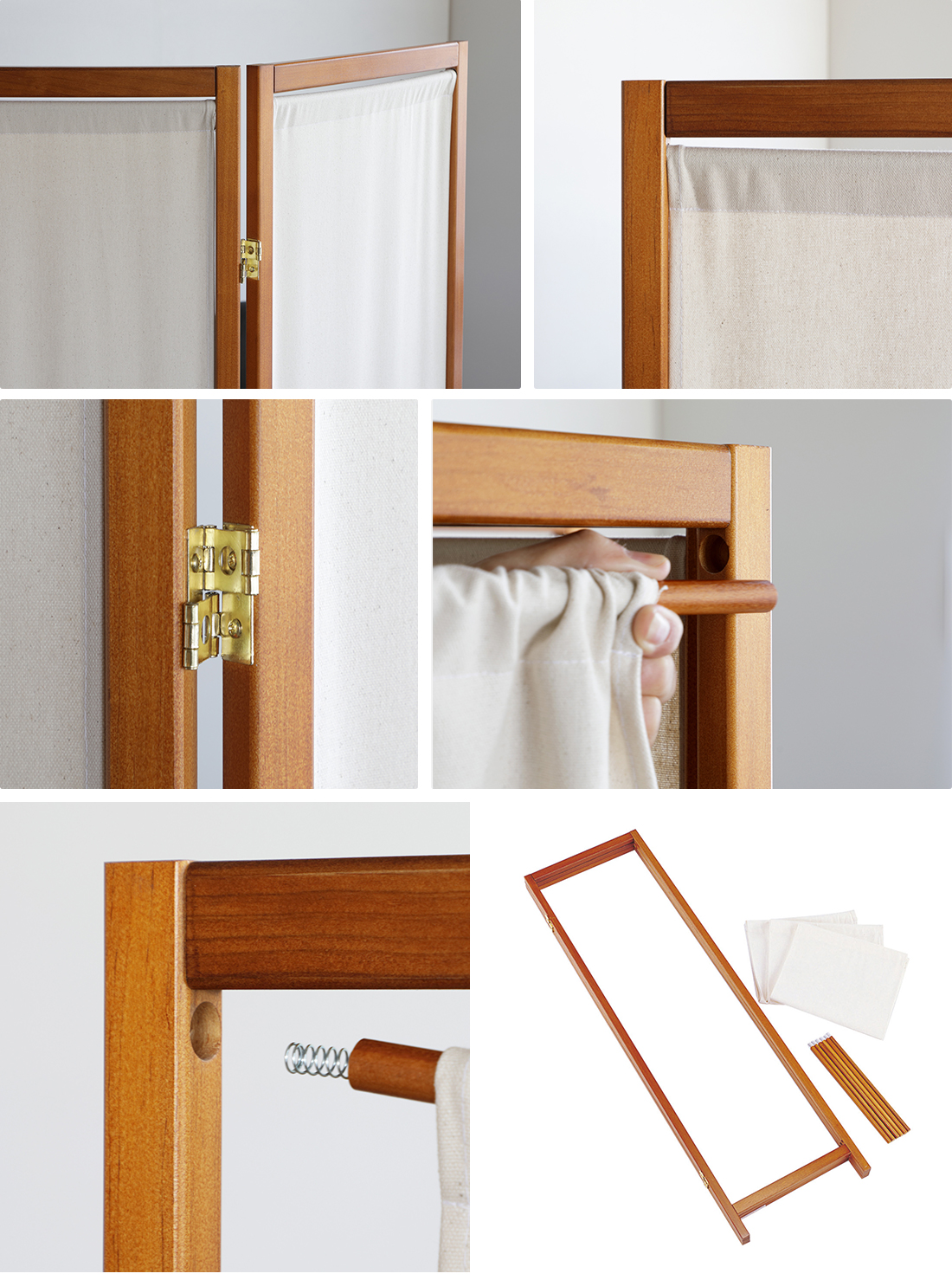 パーテーション 衝立 和風 木製 おしゃれ 間仕切り 3連 高さ150cm