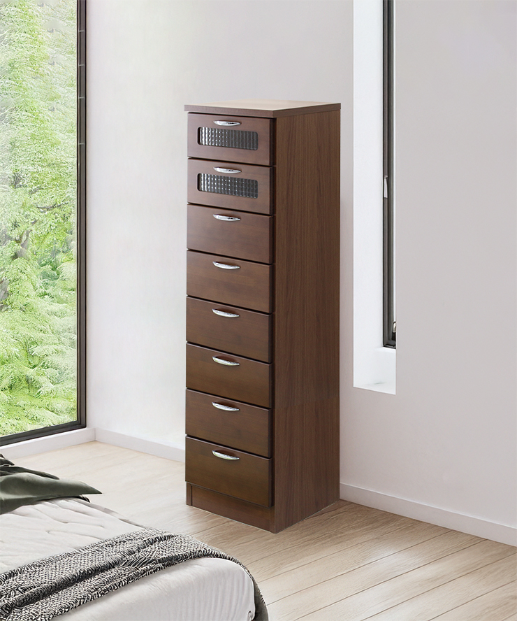 タンス ハイチェスト 整理たんす スリムチェスト 木製 完成品 幅40cm8