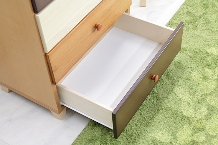 タンス チェスト 整理たんす 完成品 幅60cm6段 木製 北欧風