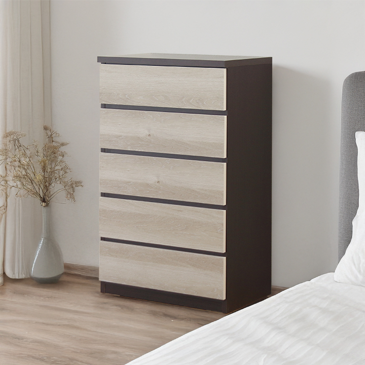 タンス チェスト ハイチェスト 整理たんす 完成品 幅60cm 5段 スリム