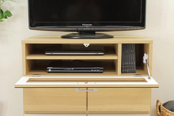 テレビ台 テレビボード ハイタイプ 完成品 幅80cm おしゃれ 木製 収納 