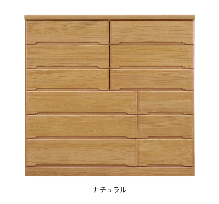 タンス チェスト ハイチェスト 洋服タンス 完成品 幅145cm 6段 国産 木製 桐 収納 縦長_2