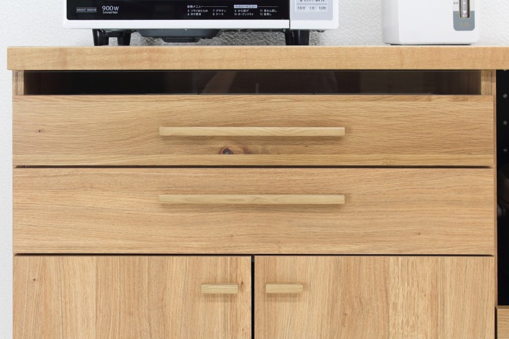 キッチンカウンター 食器棚 ロータイプ 完成品 幅120cm 木製 キッチン