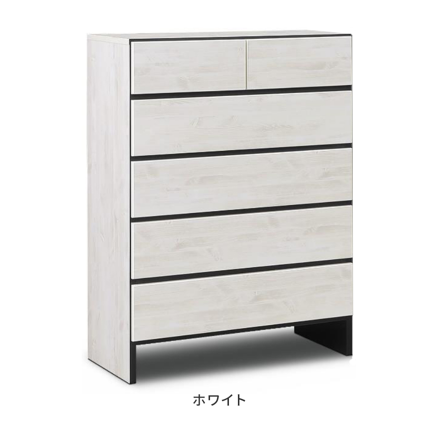 タンス チェスト ハイチェスト 洋服タンス 完成品 幅80cm 5段 収納 おしゃれ 北欧風 縦長 国産 日本製の画像