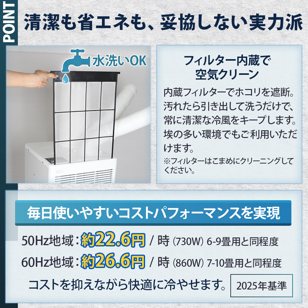 スポットクーラー 業務用 工事不要 ツインダクト Y字ダクト 2本ダクト