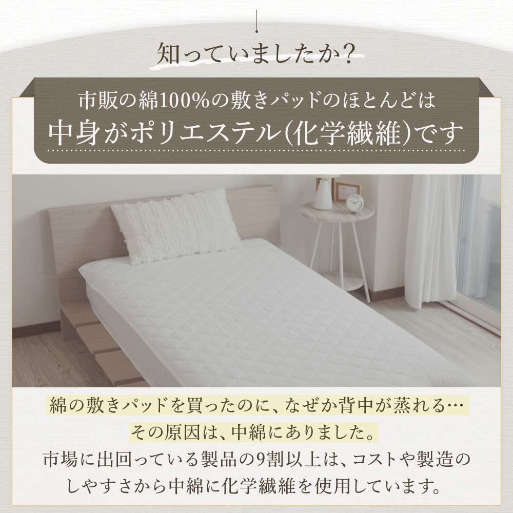 新発売 15%OFF 敷きパッド シングル 綿...の詳細画像3