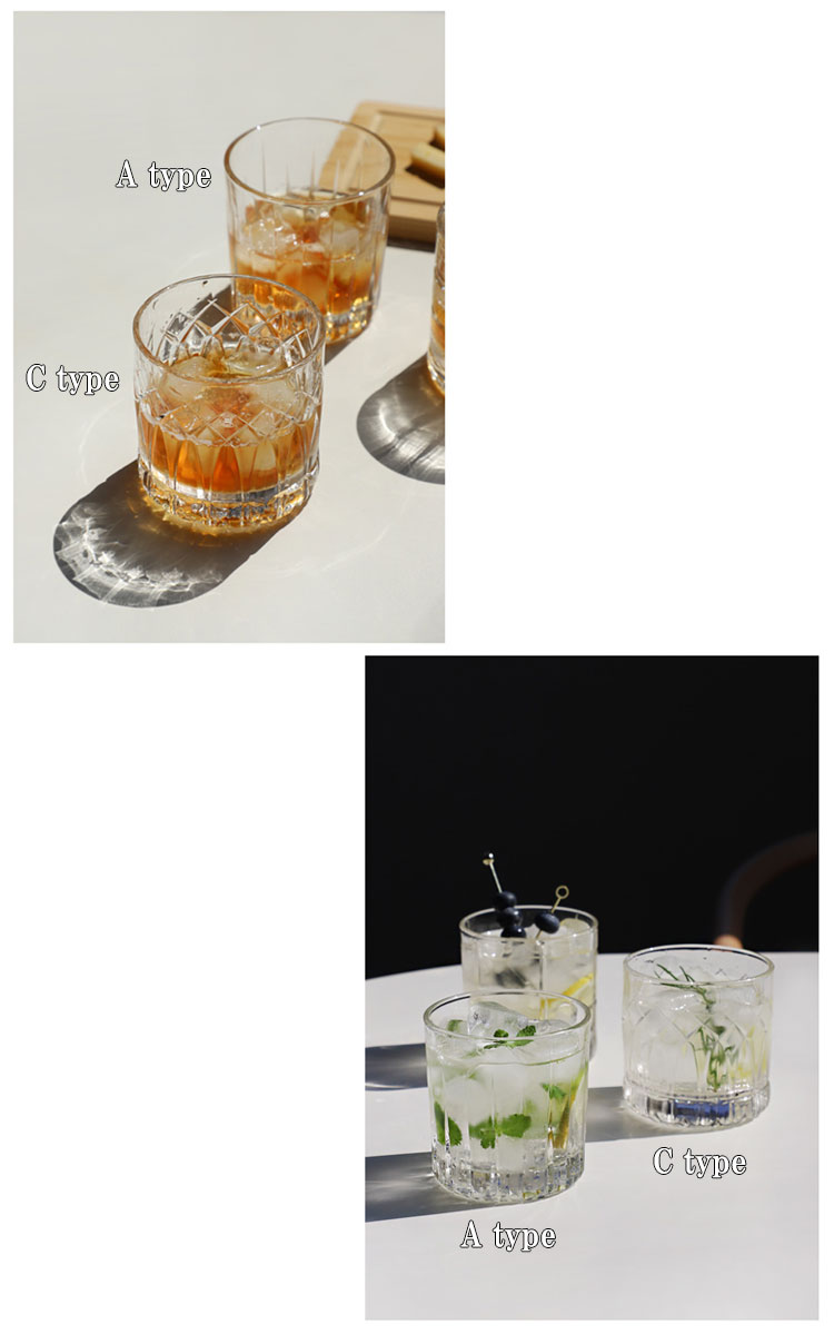 キッチンモーリング コップ KITCHEN MALLING インテリア雑貨 Chabel Crystal On The Rock Whisky Glass 350ml オンザロック 全3種類 クリア 6887901988 ACC｜drescco｜06