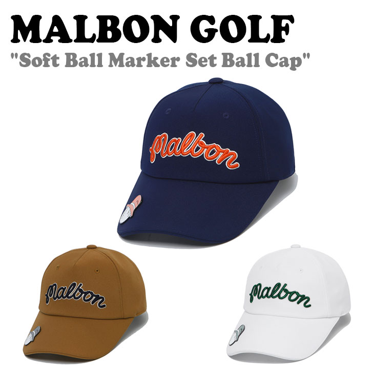 マルボンゴルフ キャップ MALBON GOLF Soft Ball Marker Set Ball Cap ソフト ボールマーカー セット ボールキャップ 全3色 M3341PCP10 ACC