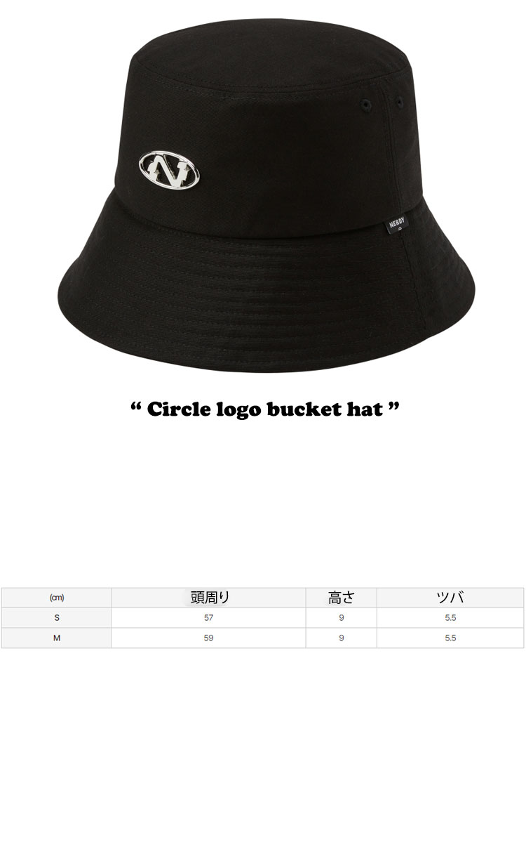 ノルディ バケットハット NERDY メンズ レディース Circle logo bucket