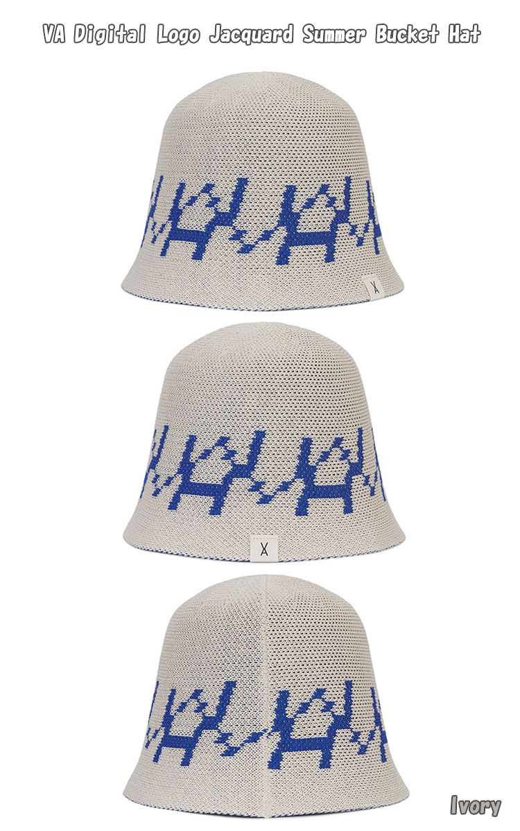 バザール バケットハット VARZAR 正規販売店 VA Digital Logo Jacquard Summer Bucket Hat VA 全3色  varzar1027/8/9 ACC