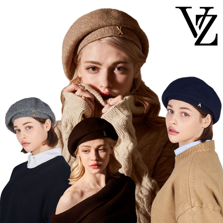 バザール ハンチング VARZAR 正規販売店 Stud logo wool beret