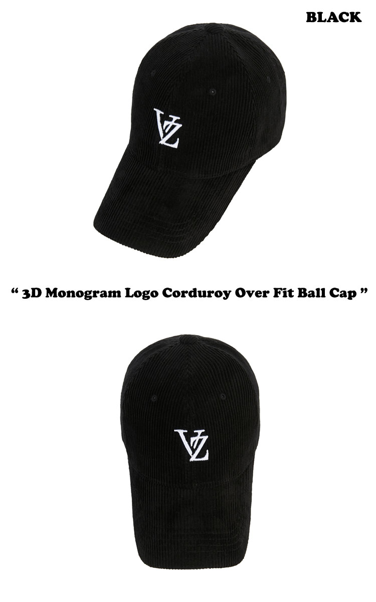 バザール キャップ VARZAR 正規販売店 3D Monogram Logo Corduroy Over Fit Ball Cap CREAM クリーム BROWN ブラウン BLACK ブラック varzar550/1/2 ACC｜drescco｜04