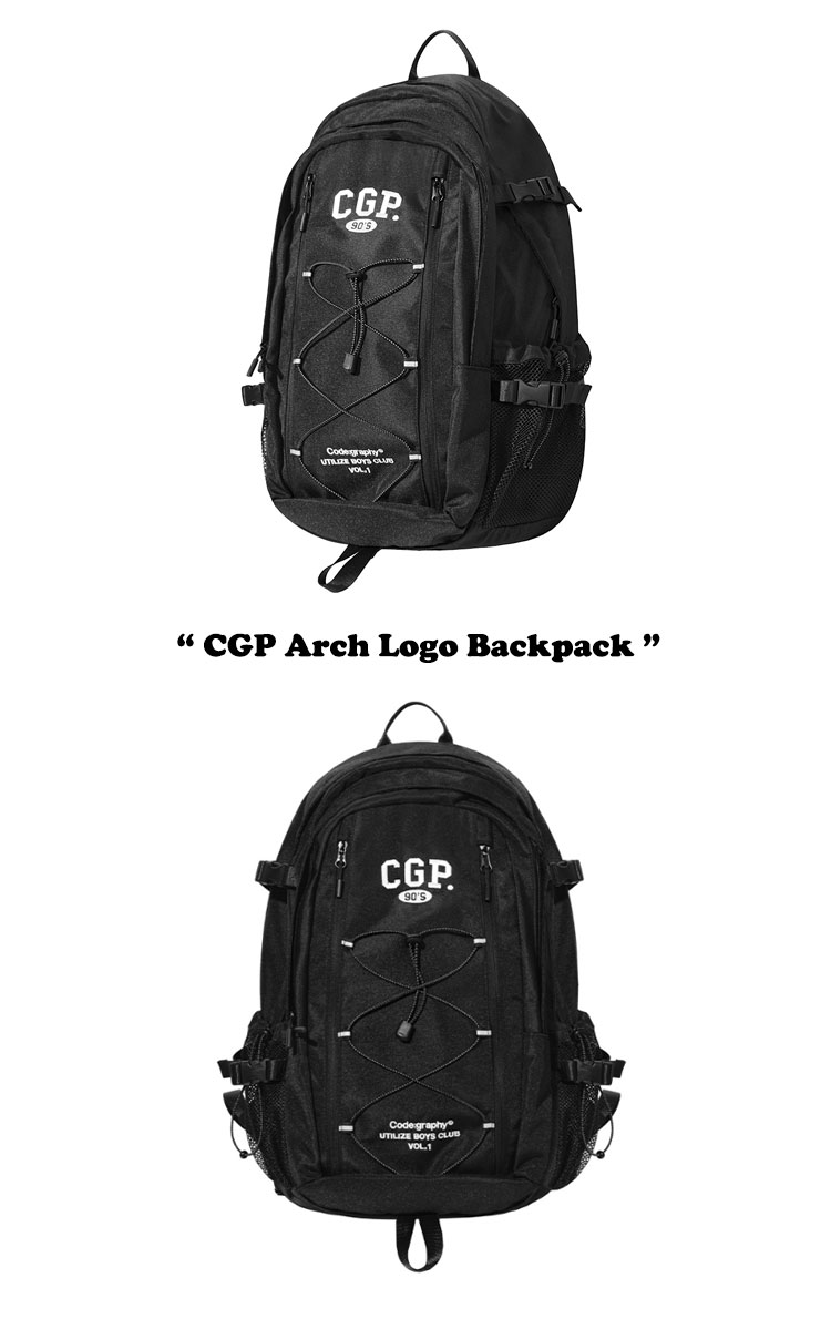 【SEVENTEEN ホシ着用】コードグラフィー リュック CODEGRAPHY メンズ レディース CGP Arch Logo Backpack アーチ ロゴ バッグパック CBCS1BS002BK バッグ｜drescco｜02