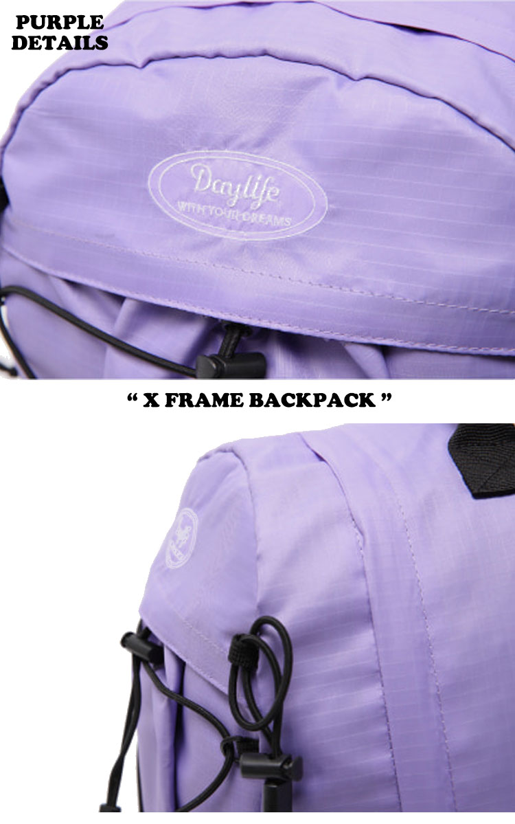 デイライフ リュック DAYLIFE 正規販売店 X FRAME BACKPACK エック フレーム バックパック BLACK ブラック GRAY  グレー PURPLE パープル 5002088866/7/8 バッグ