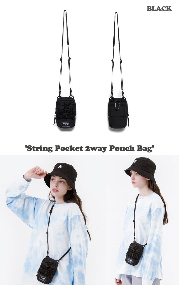 デイライフ クロスバッグ Daylife 正規販売店 String Pocket 2way Pouch Bag ストリング ポケット 2ウェイ ポーチバッグ 全4色 Daylife05 バッグ｜drescco｜05