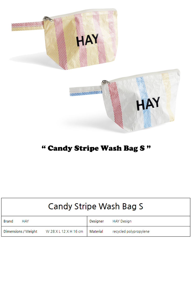 【即納カラー有/国内配送】ヘイ トートバッグ ポーチ HAY Candy Stripe Wash Bag S キャンディー ストライプ ウォッシュバッグ 全2色 9275236340 バッグ｜drescco｜04