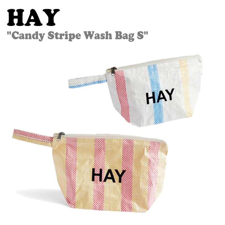 【即納カラー有/国内配送】ヘイ トートバッグ ポーチ HAY Candy Stripe Wash Bag S キャンディー ストライプ ウォッシュバッグ 全2色 9275236340 バッグ｜drescco