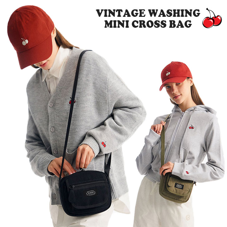 キルシーポケット サコッシュ KIRSH POCKET 正規販売店 VINTAGE WASHING MINI CROSS BAG  ヴィンテージウォッシング ミニ クロスバッグ 全2色 KPRRBBG504M バッグ