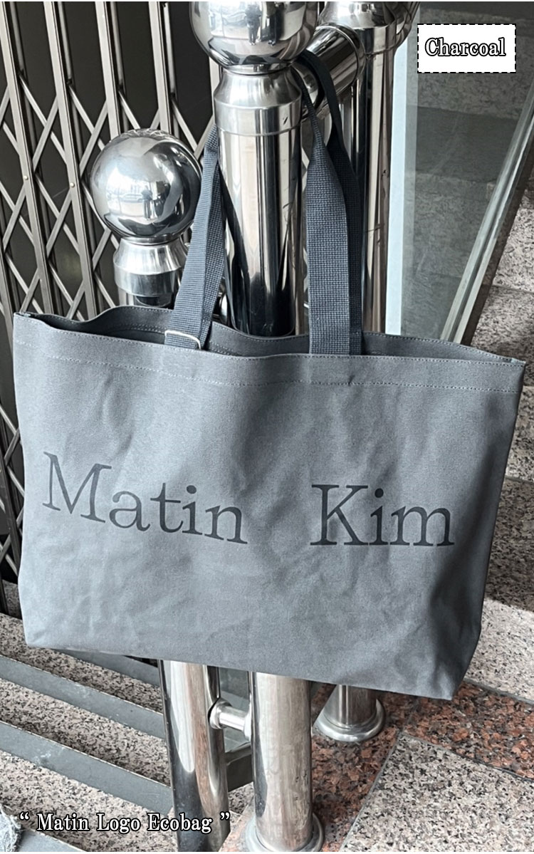 即納/国内配送 マーティンキム トートバッグ Matin Kim MATIN LOGO ECOBAG マーティン ロゴ エコバッグ 全5色 MK229DBG042M MK2400BG042M バッグ｜drescco｜07