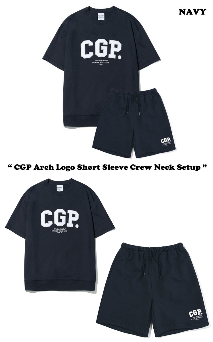 コードグラフィー セットアップ CODEGRAPHY CGP Arch Logo Short Sleeve Crew Neck Setup CBCU3TS500MG/DG/NY CBCU3PS500MG/DG/NY CBDUUTS001NY/T002NY ウェア｜drescco｜04