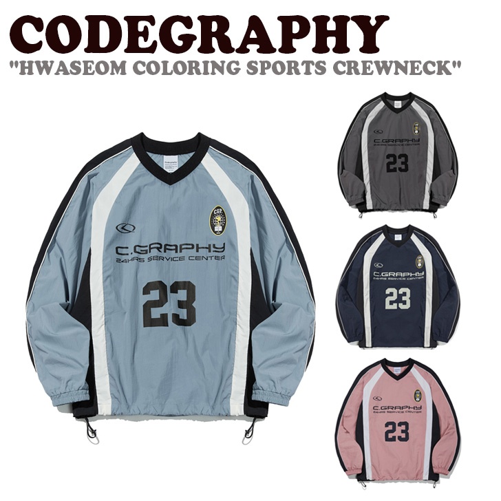 コードグラフィー トップス CODEGRAPHY メンズ レディース HWASEOM COLORING SPORTS CREWNECK カラーリング スポーツ クルーネック 全4色 CBCFUWM151 ウェア｜drescco