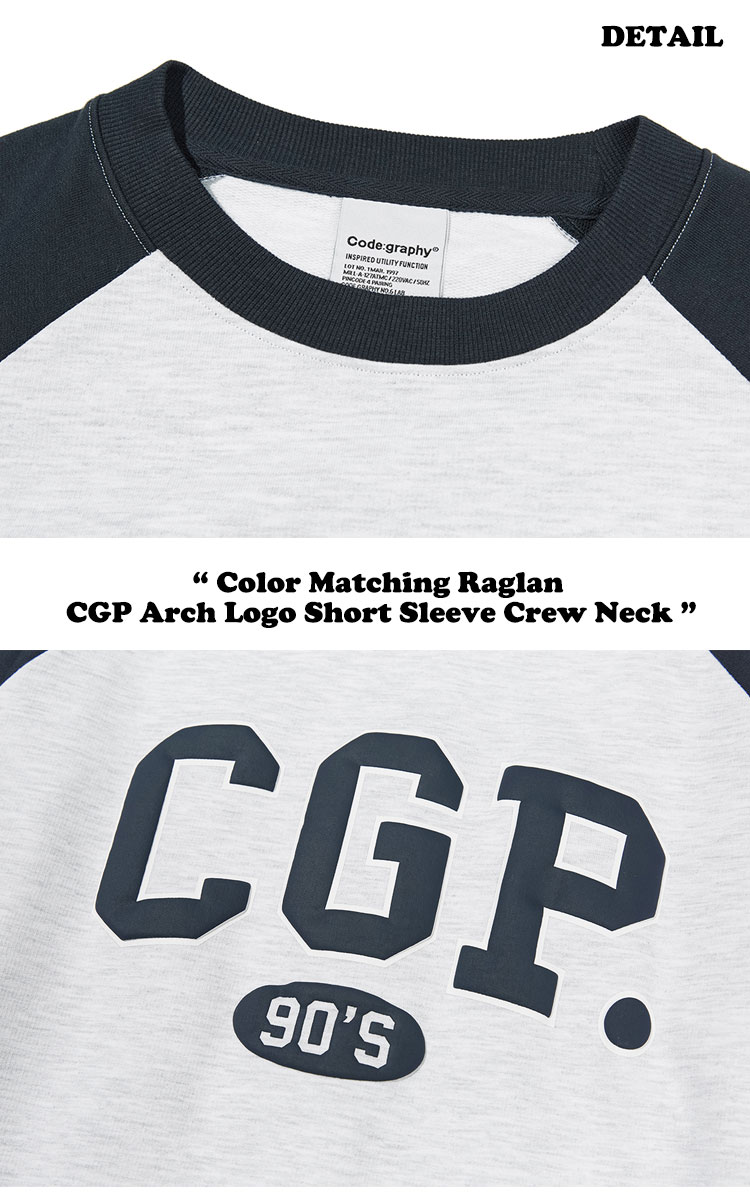 コードグラフィー 半袖 Ｔシャツ CODEGRAPHY Color Matching Raglan CGP Arch Logo Short Sleeve Crew Neck CBCU3TS021 ウェア｜drescco｜03