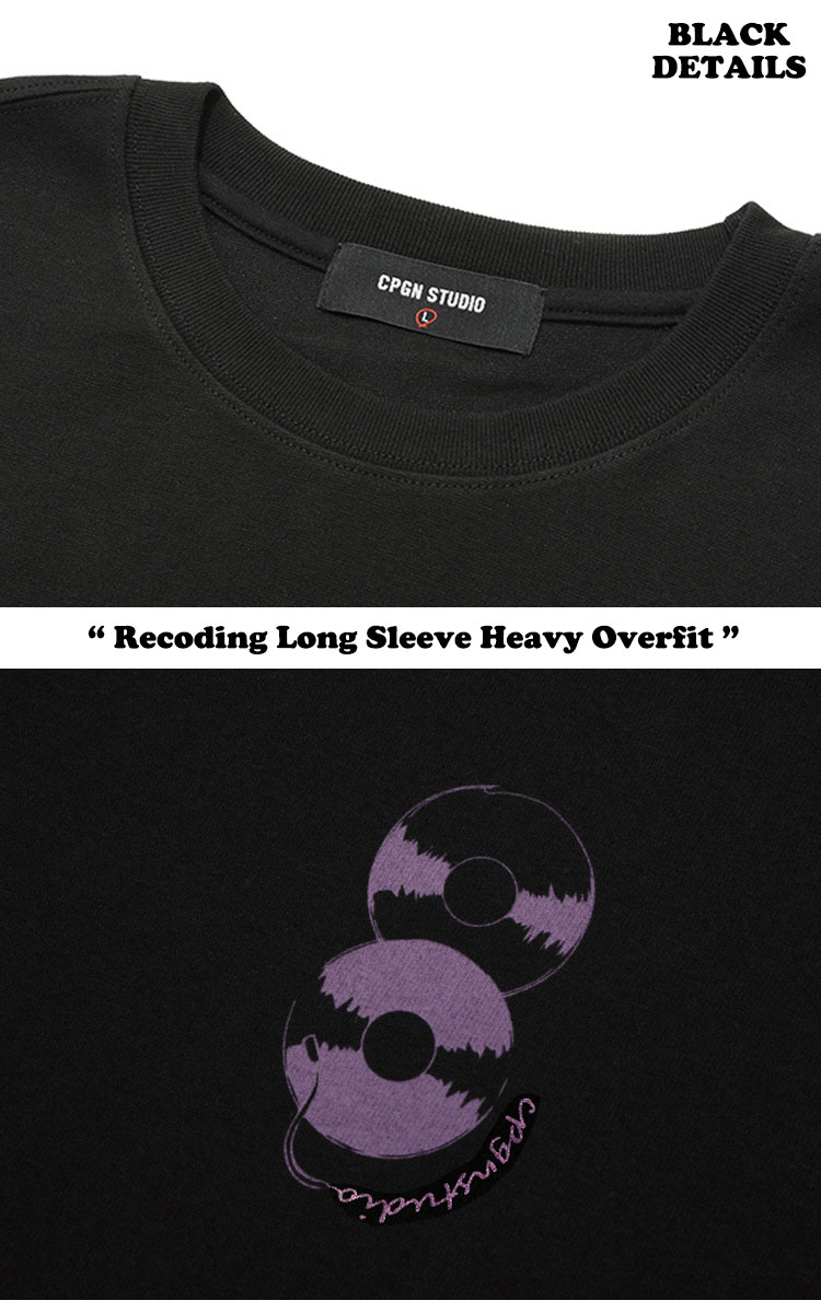 コンパーニョ Tシャツ CPGN STUDIO 正規販売店 RECODING LONG SLEEVE HEAVY OVERFIT WHITE BLACK SP020117/8 ウェア｜drescco｜03