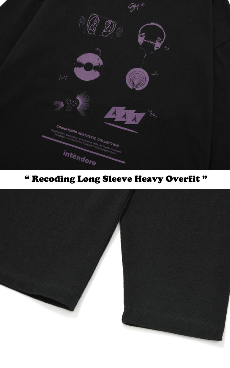 コンパーニョ Tシャツ CPGN STUDIO 正規販売店 RECODING LONG SLEEVE HEAVY OVERFIT WHITE BLACK SP020117/8 ウェア｜drescco｜04