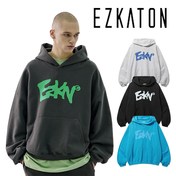 エズカートン パーカー EZKATON 正規販売店 メンズ レディース CENTRAL HOODIE セントラル フーディー 全4色 KMHD6665  ウェア