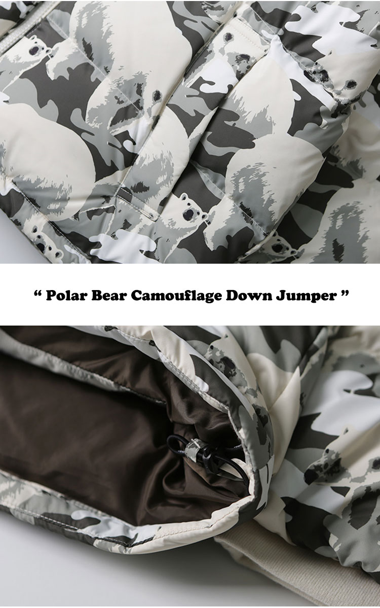ジープ ダウン Jeep Polar Bear Camouflage Down Jumper ポーラー ベアー カモフラージュ ダウン ジャンパー CAMOUFLAGE カモ フラージュ JN4JPU421CM ウェア｜drescco｜04