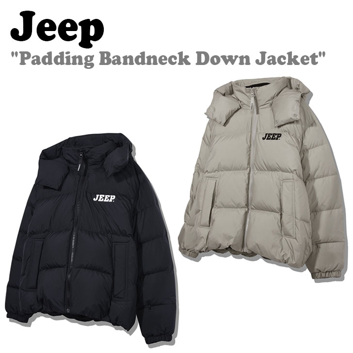 ジープ ダウンジャケット Jeep Padding Bandneck Down Jacket ぺディン バンドネック ダウン ジャケット BLACK  BEIGE JO4JPU491BK/BE ウェア