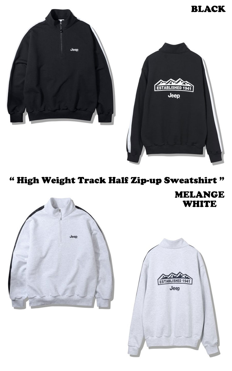 ジープ トレーナー Jeep メンズ レディース High Weight Track Half Zip-up Sweatshirt 全4色 JP5TSU832MG/BK/MW/IV ウェア｜drescco｜03