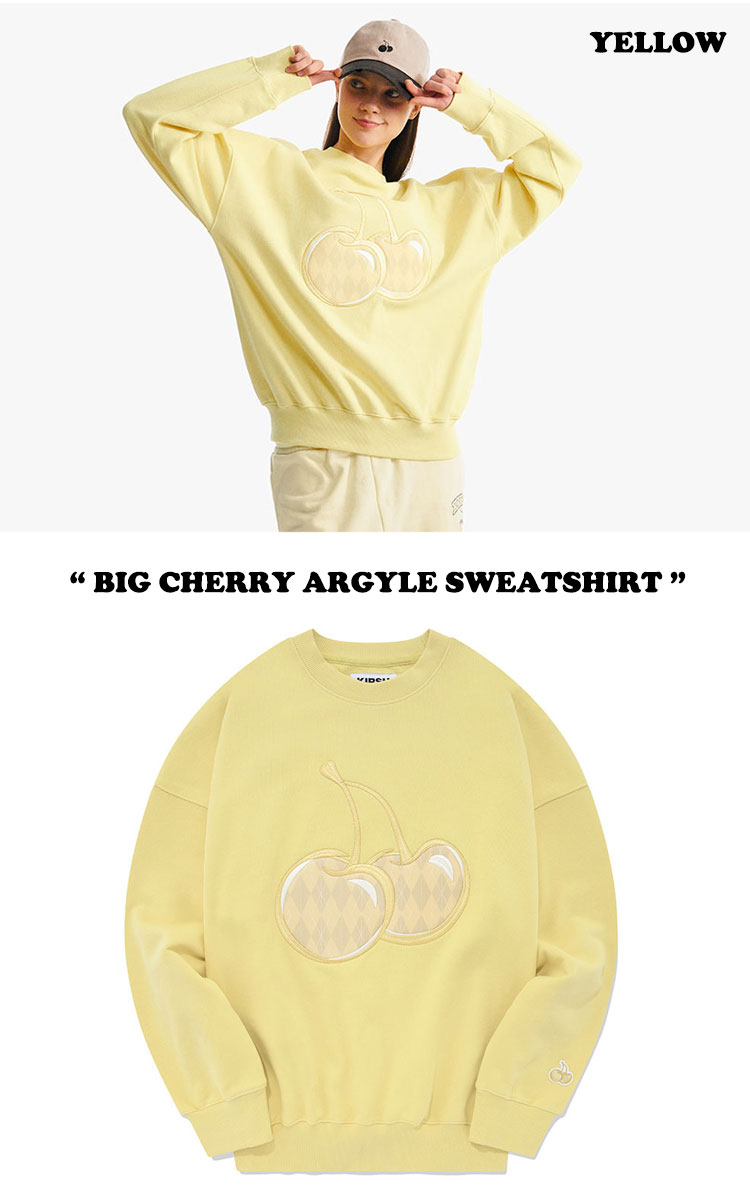 キルシー トレーナー KIRSH 正規販売店 BIG CHERRY ARGYLE SWEATSHIRT