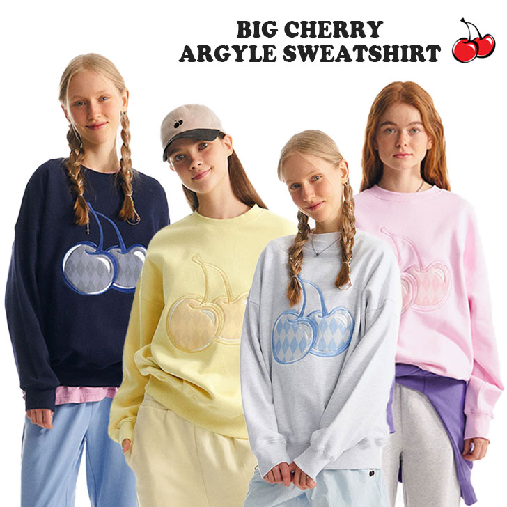 キルシー トレーナー KIRSH 正規販売店 BIG CHERRY ARGYLE