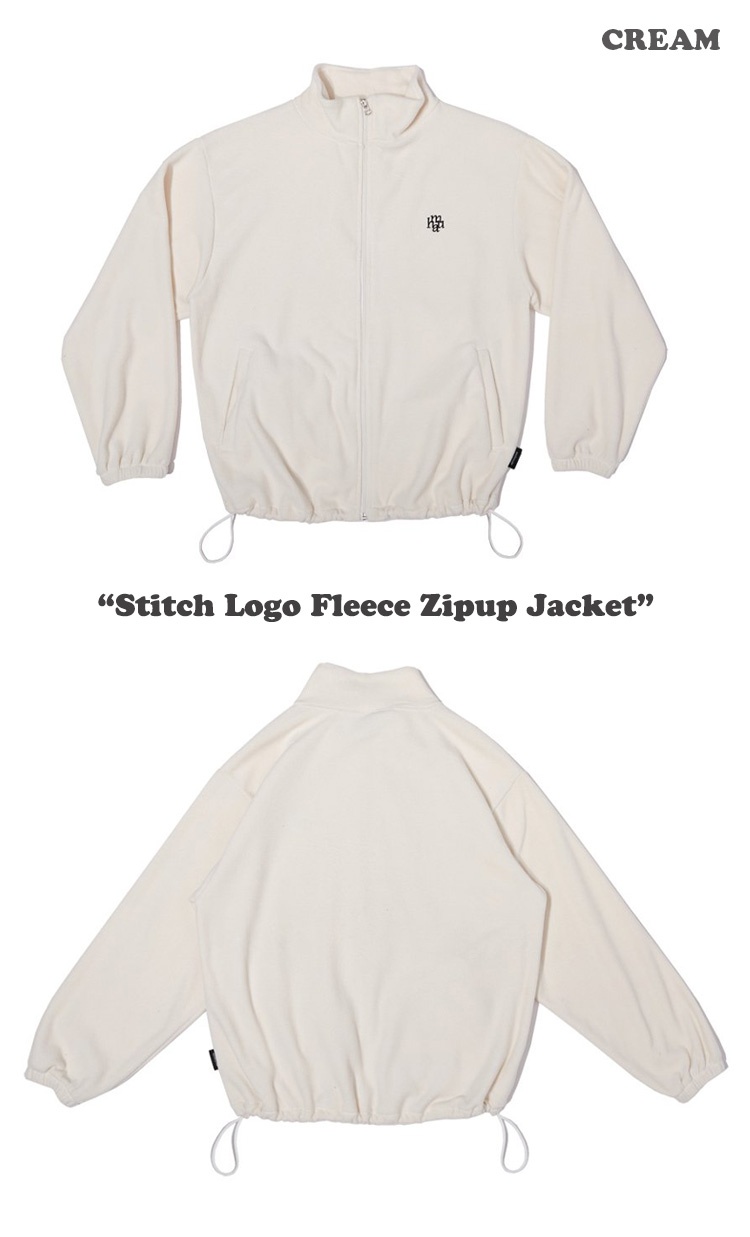 ムアムア フリース muahmuah ムーアムーア レディース Stitch Logo Fleece Zipup Jacket スティッチ ロゴ フリースジップアップ 全4色 MUT23133 ウェア｜drescco｜02