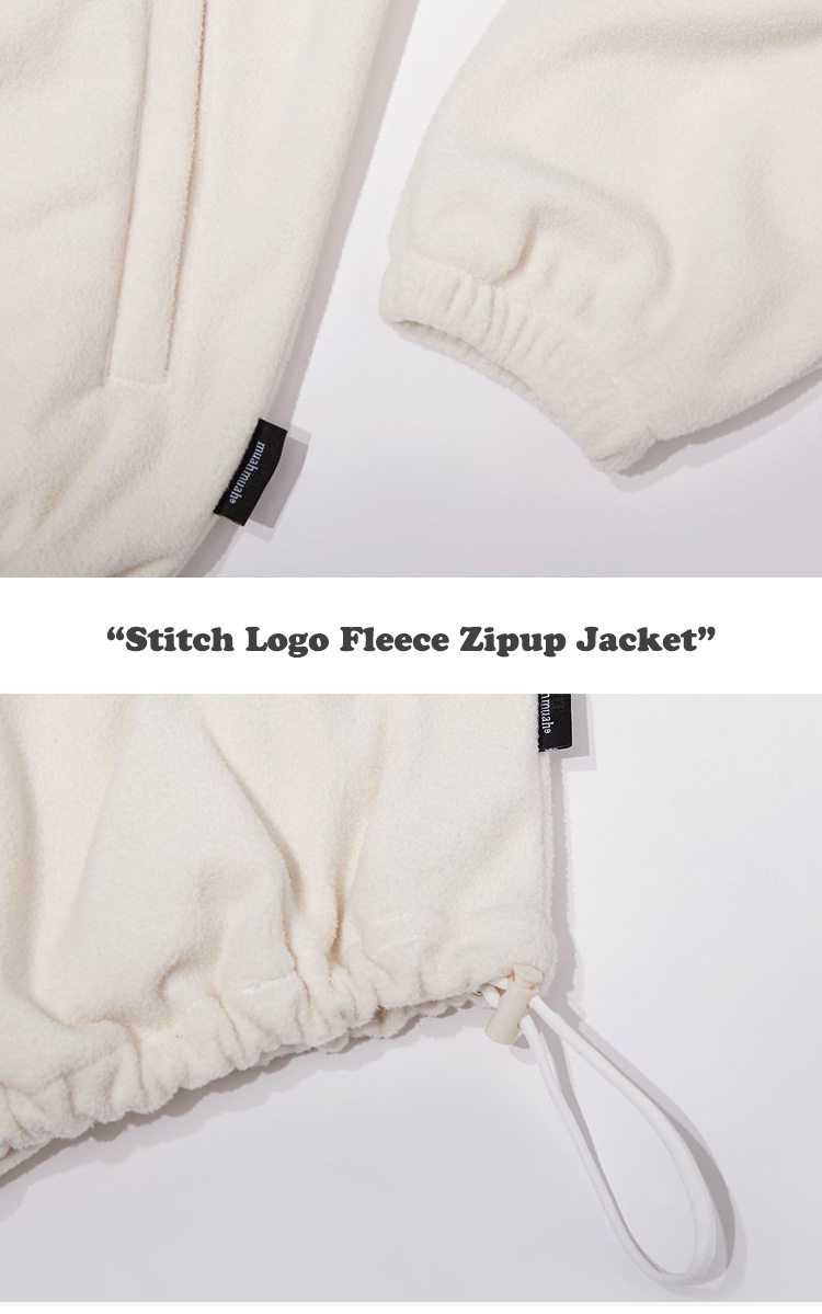 ムアムア フリース muahmuah ムーアムーア レディース Stitch Logo Fleece Zipup Jacket スティッチ ロゴ フリースジップアップ 全4色 MUT23133 ウェア｜drescco｜05