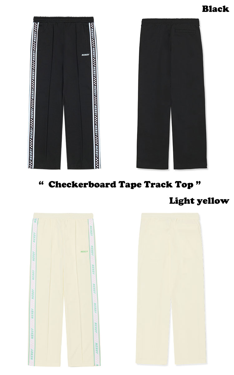 ノルディ ボトムス NERDY メンズ レディース Checkerboard Tape Track Pants チェッカーボード テープ トラック  パンツ 全3色 PNES23KB0201/02/37 ウェア