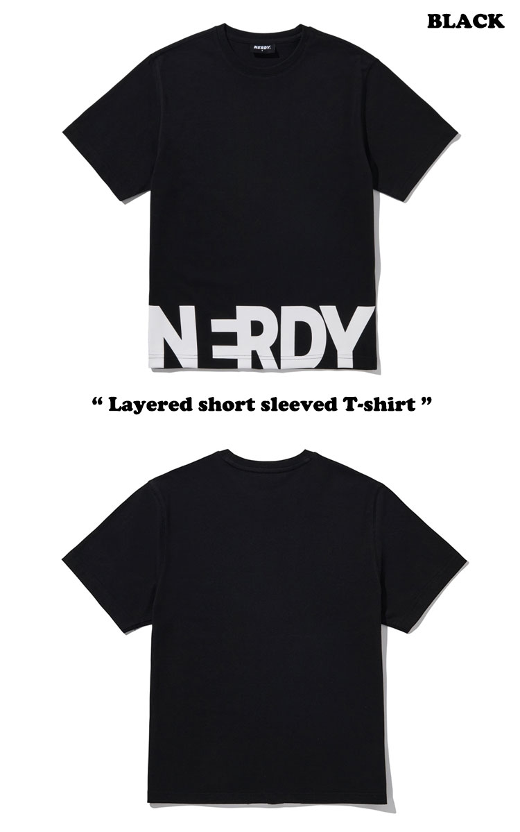 ノルディ 半袖Tシャツ NERDY メンズ レディース Layered short sleeved