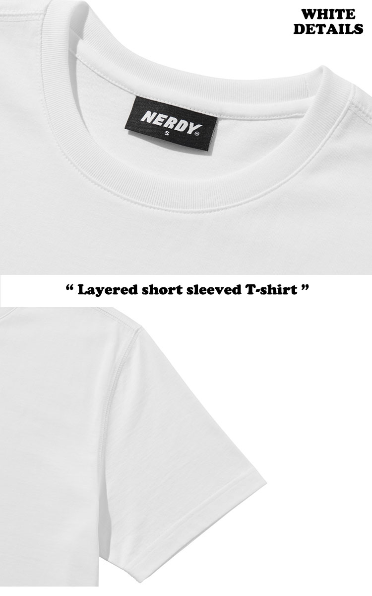 ノルディ 半袖Tシャツ NERDY メンズ レディース Layered short sleeved T-shirt レイヤード 半袖 Tシャツ 全2色 PNEU23KG4600/4601 ウェア｜drescco｜04