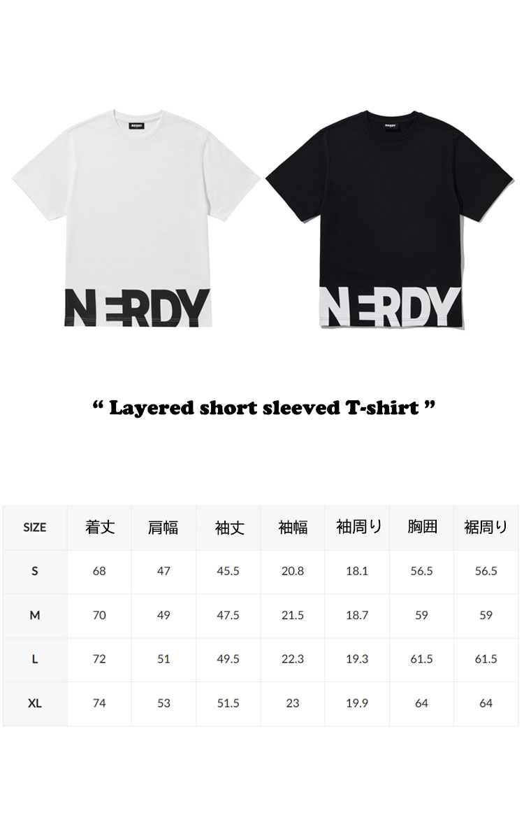 ノルディ 半袖Tシャツ NERDY メンズ レディース Layered short sleeved T-shirt レイヤード 半袖 Tシャツ 全2色 PNEU23KG4600/4601 ウェア｜drescco｜06