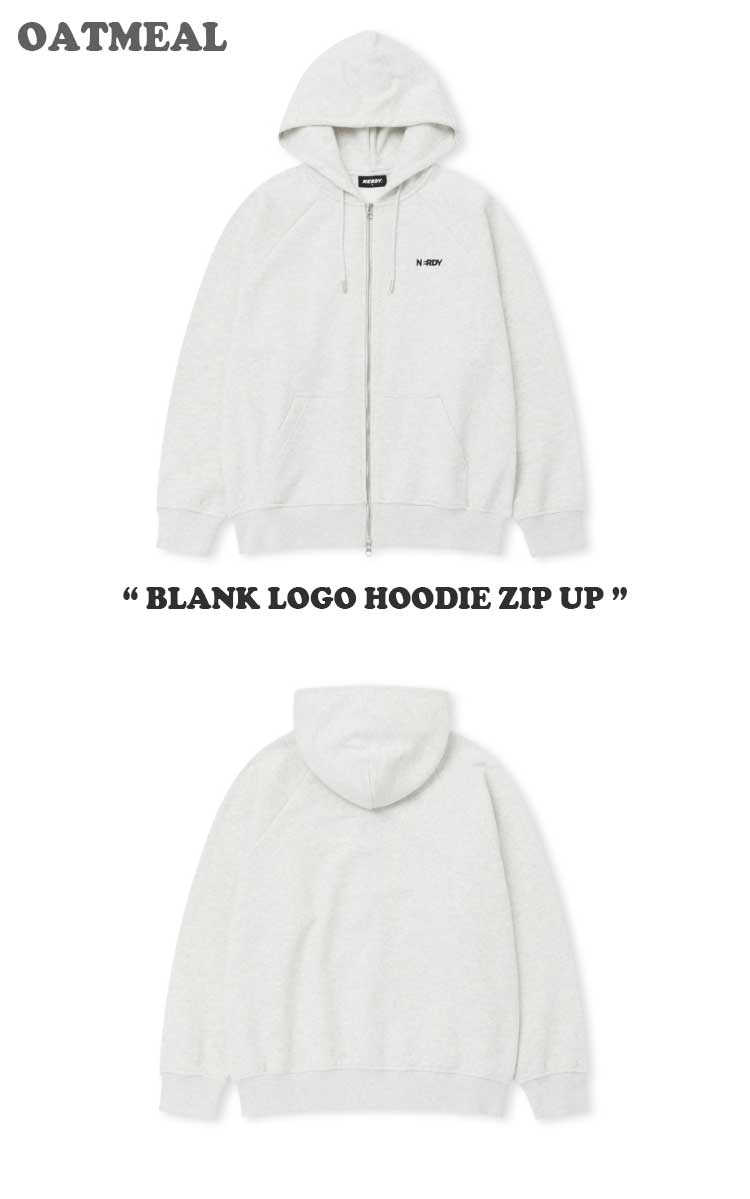 ノルディ パーカー NERDY BLANK LOGO HOODIE ZIP UP ブランク ロゴ フーディー ジップアップ 全3色 ノルディー PNES24HD07 ウェア｜drescco｜03