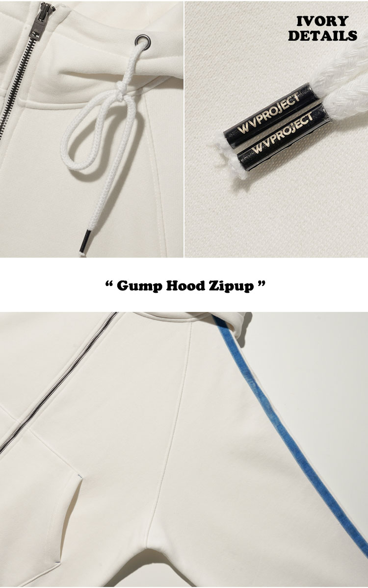 【即納カラー有/国内配送】WVプロジェクト ジップアップ WV PROJECT 正規販売店 Gump Hood Zipup ガンプ フード ジップアップ 全4色 JIHD7693 ウェア｜drescco｜07