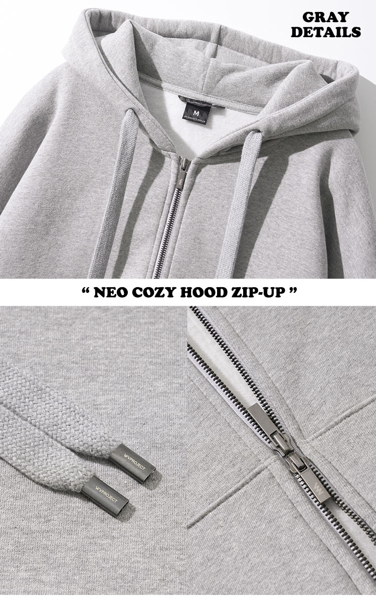 ダブリューブイ プロジェクト パーカー WV PROJECT 正規販売店 Neo Cozy Hood Zipup ネオ コージー フード ジップアップ  全6色 JJHD7647 ウェア